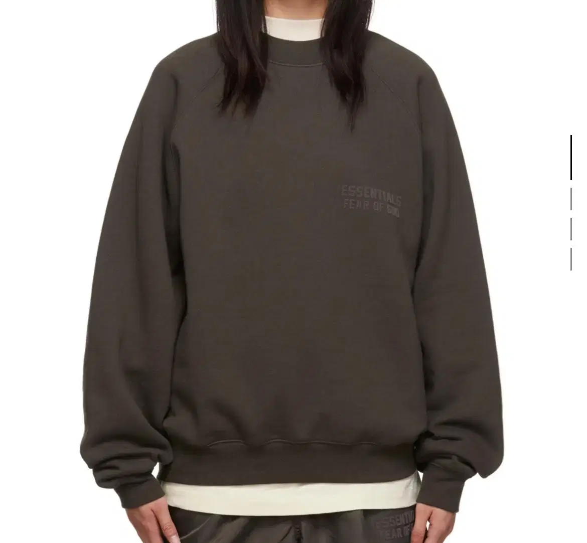 피어오브갓Fear Of God Essentials 그레이 크루넥 스웨브